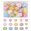 Cheriswelry 30Pcs 15 Styles Transparent Resin Pendants RESI-CW0001-21-2