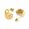 PVD Vacuum Plating 304 Stainless Steel Stud Earrings EJEW-Z075-10G-2