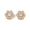 Rack Plating Brass Micro Pave Cubic Zirconia Beads KK-F879-02G-01-1