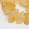 Rough Raw Natural Citrine Beads Strands G-K202-17C-3