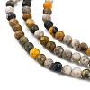 Natural Bumblebee Jasper Beads Strands G-L597-C03-01-3