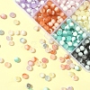 840Pcs 12 Colors Frosted Crackle Glass Beads GLAA-FS0002-17-3