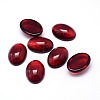 K9 Glass Cabochons Oval Flat Back Cabochons GGLA-L002D-01-2