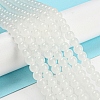 Baking Paint Imitation Jade Glass Round Bead Strands LS-DGLA-Q021-6mm-01-1
