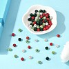 Christmas Theme Polymer Clay Rhinestone Beads RB-L037-01-4