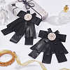 Bowknot Satin Rhinestone Brooches JEWB-WH0020-045-4