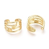 Brass Cuff Rings RJEW-I073-08G-3