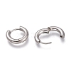 201 Stainless Steel Huggie Hoop Earrings EJEW-L256-05A-P-3