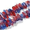 Natural Dyed Quartz Beads Strands G-G791-14K-1