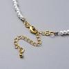 Glass Pearl Beads Pendants Necklaces NJEW-JN02564-02-3