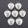 Electroplated ABS Plastic Imitation Pearl Pendants X-KY-T023-008A-01-1