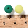 Rubberized Style Imitated Silicone Acrylic Beads MACR-D029-01I-3