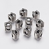 Ion Plating(IP) 304 Stainless Steel European Beads STAS-J022-051AS-2