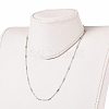 Non-Tarnish 304 Stainless Steel Cable Chain Necklaces NJEW-JN03169-02-3