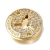 Brass Micro Pave Clear Cubic Zirconia Connector Charms CU-CBAA556-04A-2