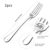 Globleland Word Pattern 304 Stainless Steel Fork AJEW-GL0001-17F-2