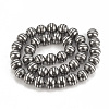 Electroplate Non-magnetic Synthetic Hematite Beads Strands G-T065-10mm-01E-2