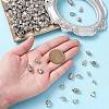 120Pcs 6 Styles Tibetan Style Alloy Cord Ends TIBE-CJ0001-29-4