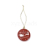 Christmas Theme Acrylic Pendant Decoration HJEW-G021-01D-2