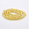 AB Color Plated Faceted Rondelle Electroplate Glass Beads Strands GLAA-A024D-AB12-2