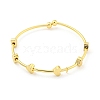 Heart Brass Bangles for Women BJEW-Z062-16G-2