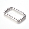 Iron Buckle Clasps X-IFIN-WH0051-85P-2