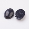 Synthetic Blue Goldstone Flat Back Cabochons G-G741-22x30mm-09-2