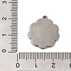 304 Stainless Steel Pendant Cabochon Settings STAS-G344-06P-3