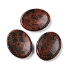 Oval Natural Mahogany Obsidian Thumb Worry Stone for Anxiety Therapy G-P486-03A-1