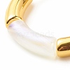 Acrylic Curved Tube Chunky Stretch Bracelet for Women BJEW-JB08125-5