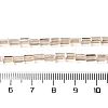 Electroplate Transparent Glass Beads Strands Pearl Luster Plated EGLA-H106-01A-PL02-4