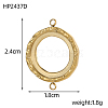 304 Stainless Steel Connector Cabochon Settings STAS-OY009-27G-2