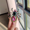 Spider Rhinestone Brooch PW-WGAC6BD-01-2