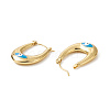 316 Stainless Steel Hoop Earrings EJEW-I282-01A-02G-3