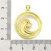 Brass Micro Pave Cubic Zirconia Pendants KK-K354-09C-G-3