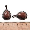 Synthetic Goldstone Teardrop Pendants G-K363-01R-26-3