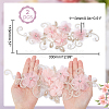3D Flower Organgza Polyester Embroidery Ornament Accessories DIY-WH0297-19-2