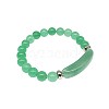 Natural Green Aventurine Bead Stretch Bracelets for Women Men MZ7269-06-1