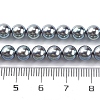 UV Plating Pearlized Glass Pearl Beads Strands GLAA-F128-01A-T23-2