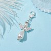 Glass Pearl Pendant Decorations HJEW-JM01693-2