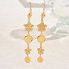 Elegant Coin Tassel Earrings for Women DI1282-1