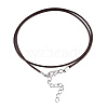 Waxed Cotton Cord Necklace Making X-MAK-S034-005-3