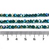 Electroplate Glass Beads Strands GLAA-Q105-02J-4