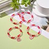 4Pcs 4 Style Acrylic Round Beaded Stretch Bracelets Set BJEW-JB08926-02-2