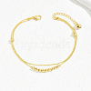 Gold Plated Brass Beads Anklets for Women YN6291-8-1