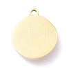 Ion Plating(IP) 304 Stainless Steel Pendants STAS-O150-15G-3