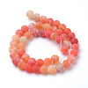 Natural & Dyed Crackle Agate Bead Strands X-G-T056-8mm-03-2