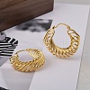 Brass Hoop Earring for Women EJEW-L288-001G-1