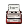 Typewriter with Letter Enamel Pins JEWB-R050-01EB-01-1