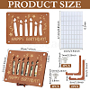 Laser Cut Wooden Money Holder Display Stands AJEW-FG0004-22B-2